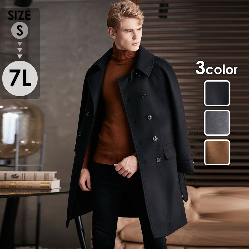 +J チェスターコート 黒 XXL ユニクロ公式 | カシミヤブレンドオーバーサイズチェスターコート