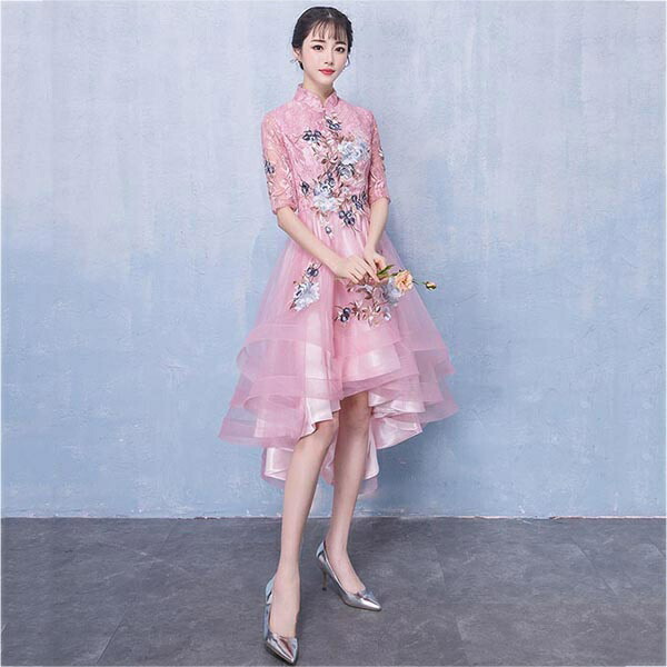 大人 韓国風 代 発表会 ワンピース ピアノ発表会 ドレス イブニングドレス ドレス 演奏会 ピアノ 刺繍 謝恩会 フォーマル 小さいサイズ 女子会 二次会 アオザイ パーティードレス フィッシュテール ドレス 大人 ピアノ 発表会 イブニングドレス 演奏会 ピアノ発表会
