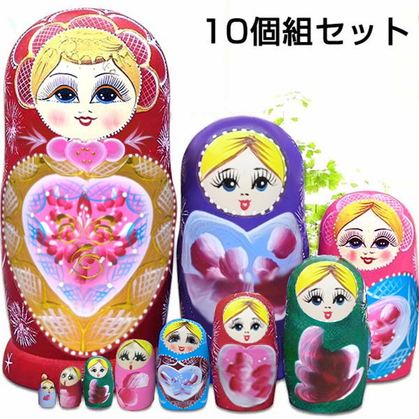 楽天市場】ロシア 人形 マトリョーシカ クリスマス 民芸品