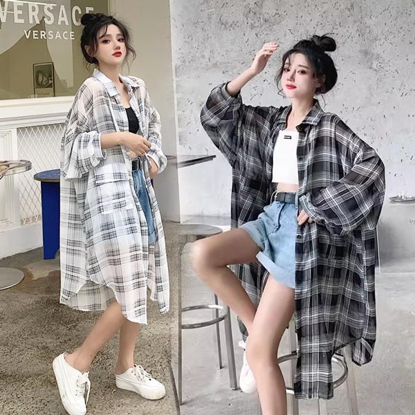 韓国 服 レディース ブラウス 長袖 シアー シャツ 黒 オーバーサイズ 人気 シアーシャツ シャツブラウス トップス 韓国ファッション 韓国