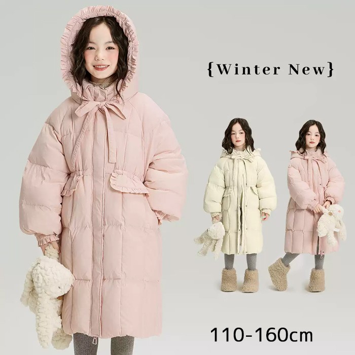 アウター 子供服 防寒 女の子 子供 中綿コート キッズ 冬着 ベビー服 可愛い 軽量 防寒対策 卒園式 入学式 結婚式 発表会 パーティー 七五三 お誕生日 プレゼント かわいい ピンク ベージュ 110 120 130 140 150 160 mc043zbzbm3｜Happysunny Shop