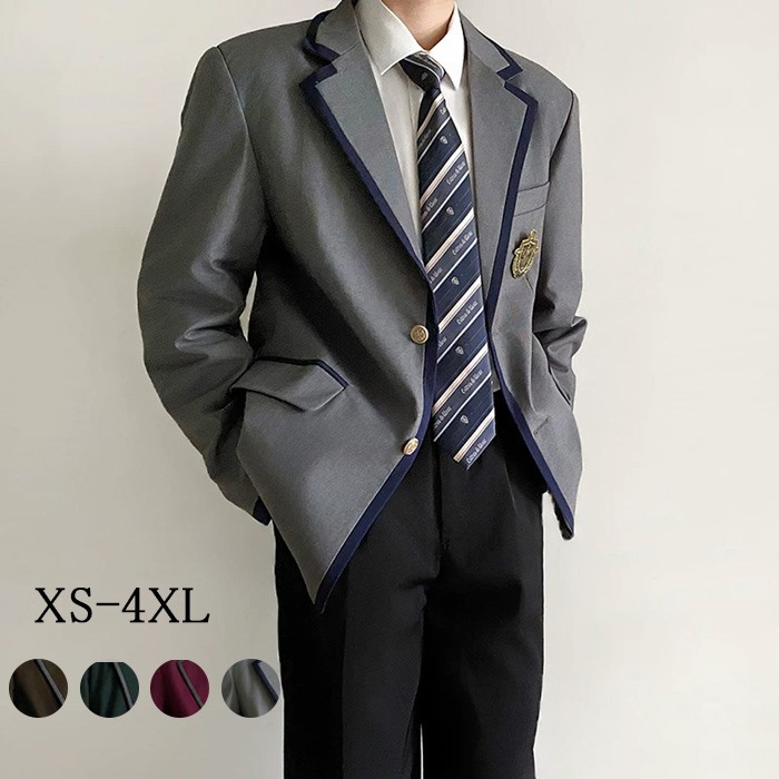 XS-4XL お坊っちゃん背広 はいり込む式背広 卒式 上衣 jk 教え子服  無地 厚地の外套 上下書き割り お坊っちゃん高生ユニフォーム フォーマル 背広上衣 告げ知らせる会 ユニフォーム 長袖 コスプレ御召しもの 馬鹿でかい大いさあり 緑であること 赤いこと 赤銅色 薄墨色 mc062zbzbm3