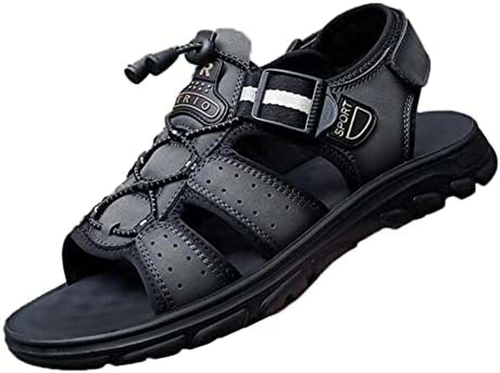厚底 サンダル スポーツ サンダル メンズ アウトドア カジュアル スポーツ ビーチサンダル 大きいサイズ 滑り止め 歩きやすい スポサン 疲れにくい 軽量 通気性 幅広 運転靴 男性用 耐磨耗 おし