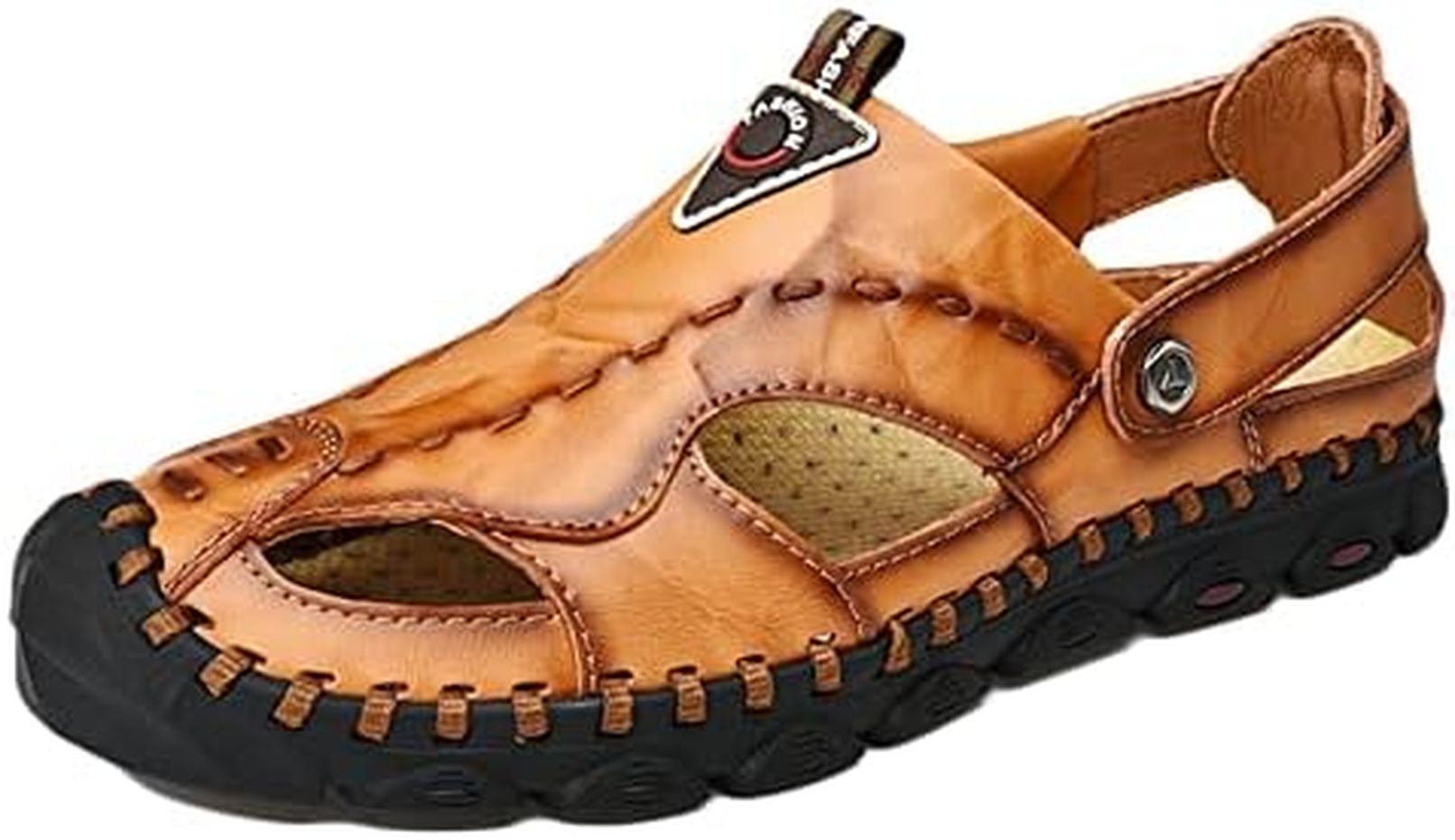 ビーチサンダル メンズ ドライビングシューズ レザーシューズ アウトドア つま先保護 本革 カジュアル 通気 男性用 ファション カジュアル 水陸両用 大きいサイズ ドライブ 砂浜 柔らかい 海辺 歩