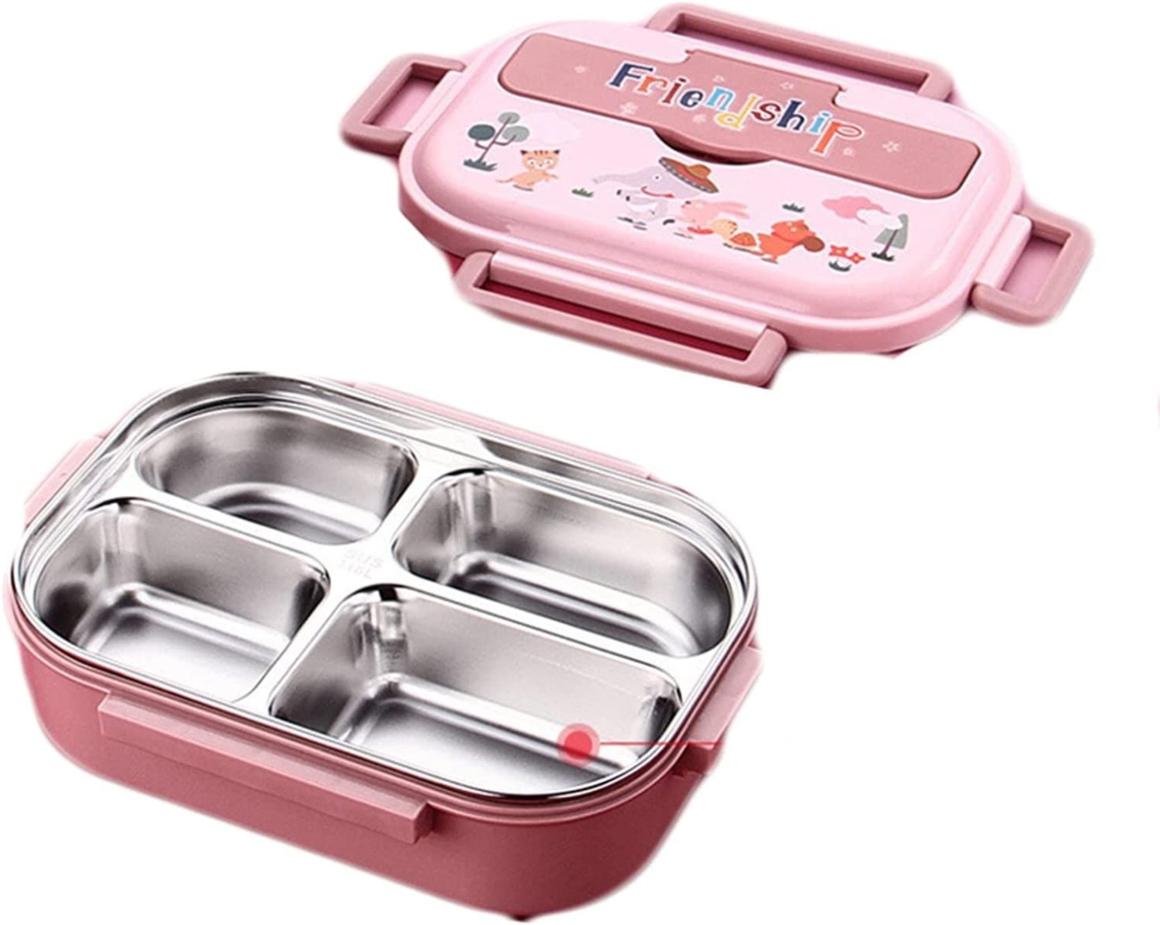 お弁当箱 男性 女性 べんとう箱 グレード ステンレス ランチボックス 弁当箱 1段 フレッシュランチボックス ふわっと盛れる 持ち運び易い サラリーマン 通学 通勤 食器付き 4点ロック 弁当箱 耐