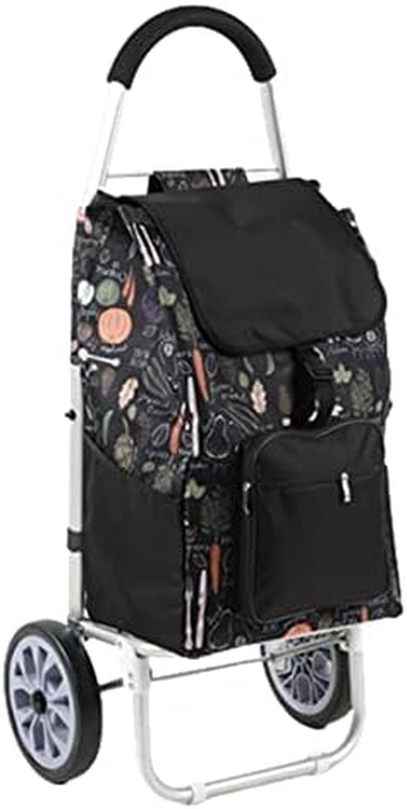 ショッピングカート 折りたたみ チェック柄 マルチポケット エコバッグ 買い物キャリー 軽量 ショッピングトロリー 高齢者 多収納 大容量 贈り物 歩行補助 食料品 便利グッズ 運搬 耐荷重40kg｜ハッピートゥデイ 9,750円