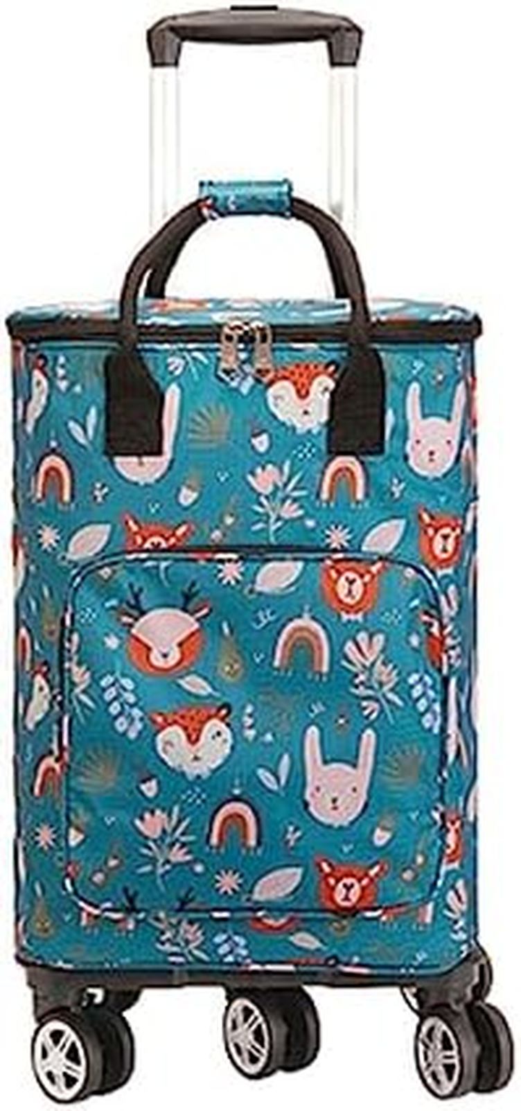 ショッピングカート 30L ショッピングキャリー 保温 保冷 折りたたみ 買い物カート 5輪 クーラーバッグ 360°回転 大容量 軽量 静音 コンパクト おしゃれ 買い物キャリー 老人用トロリー カ
