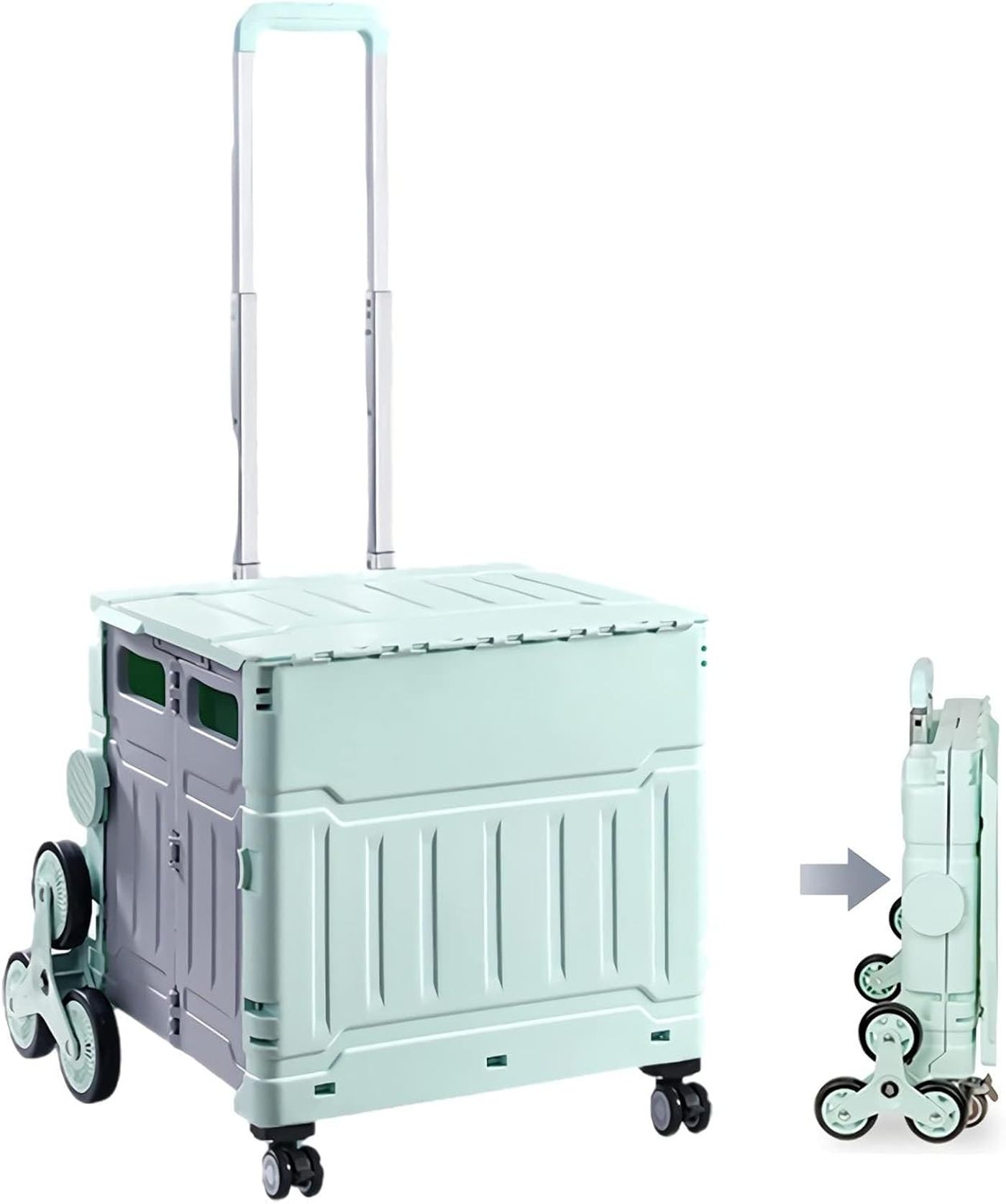 買い物カート ショッピングカート 台車 キャリーカート アウトドア 折り畳み式 ブレーキ付き 調整可能 8輪360°蓋付き 防災用品 簡単に階段を上る 大容量荷物運び 便利グッズ 食品 お米 スーパー