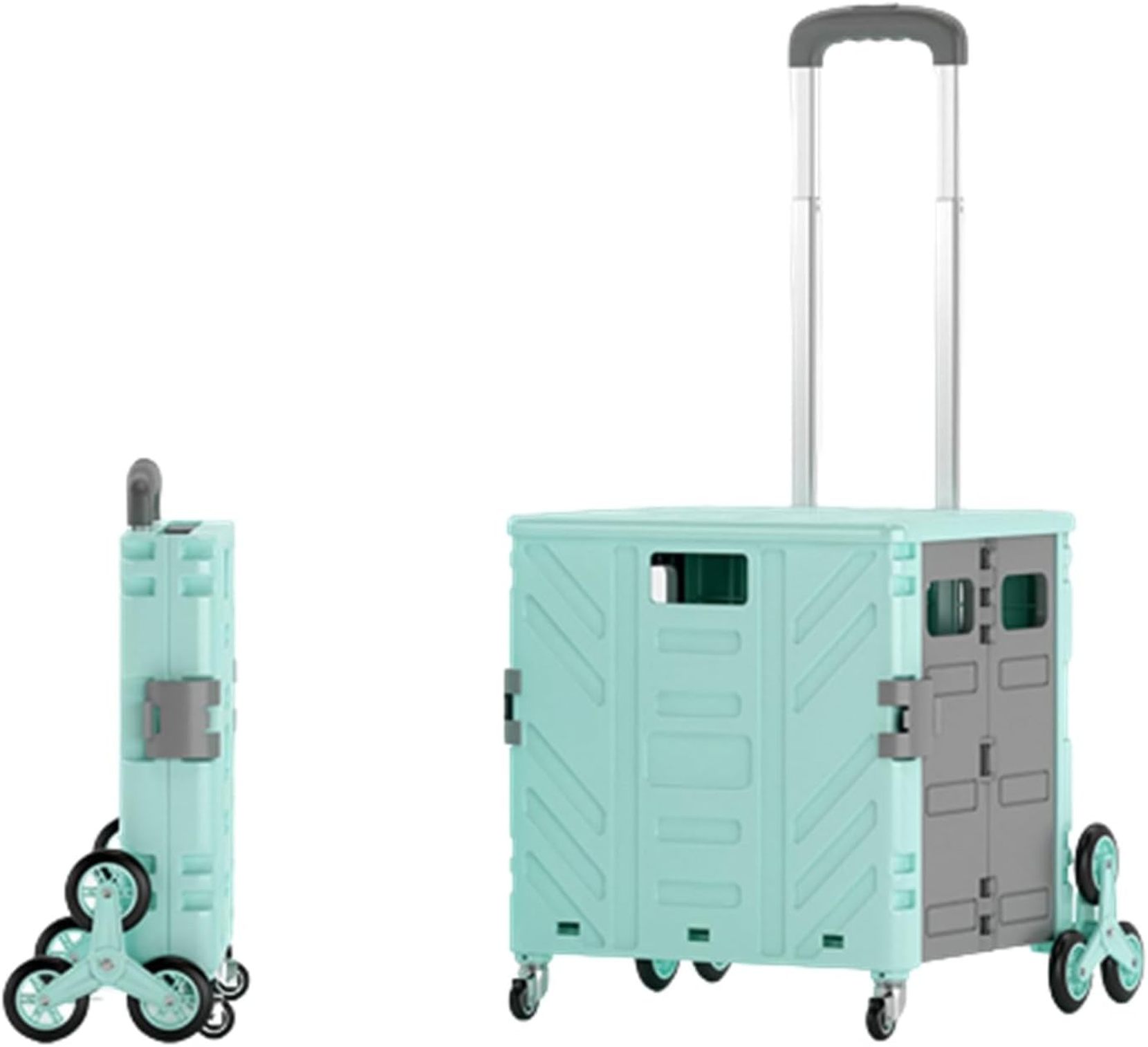 キャス 50L/75L 折り畳み台車 キャリーワゴン アウトドア 釣り用 教師 バーベキュー 2輪/4輪/8/輪 荷物運び ローリングクレート 調整可能なドローバー 便利グッズ 家庭用 ポータブル 7