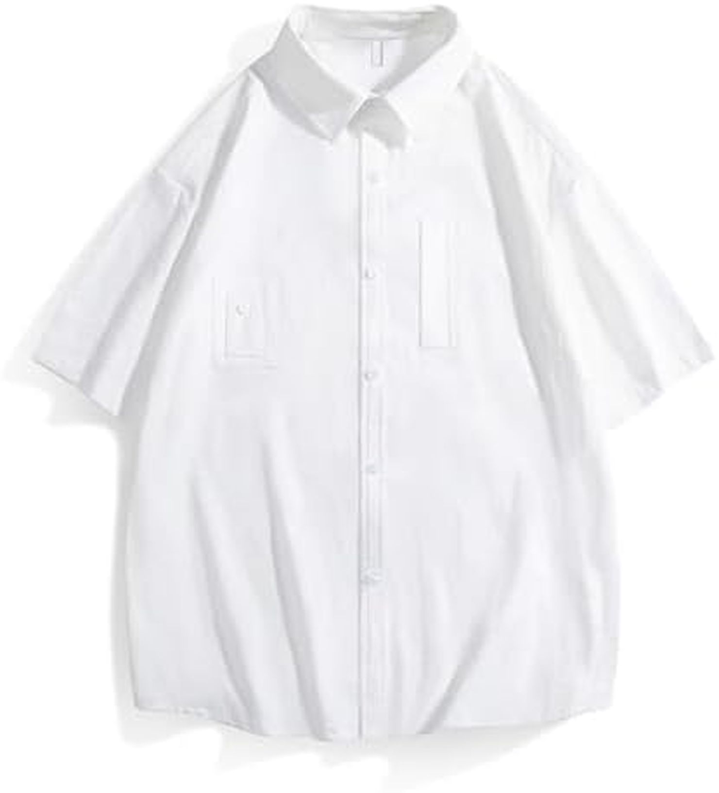 夏服 メンズ シャツ 半袖 ボタンダウンシャツ ワイシャツ 開襟シャツ アロハシャツ メンズ夏のファッションカジュアル無地半袖シャツ ビジネス カジュアル おしゃれ 涼感 冷感 通気性 汗染み防止 y
