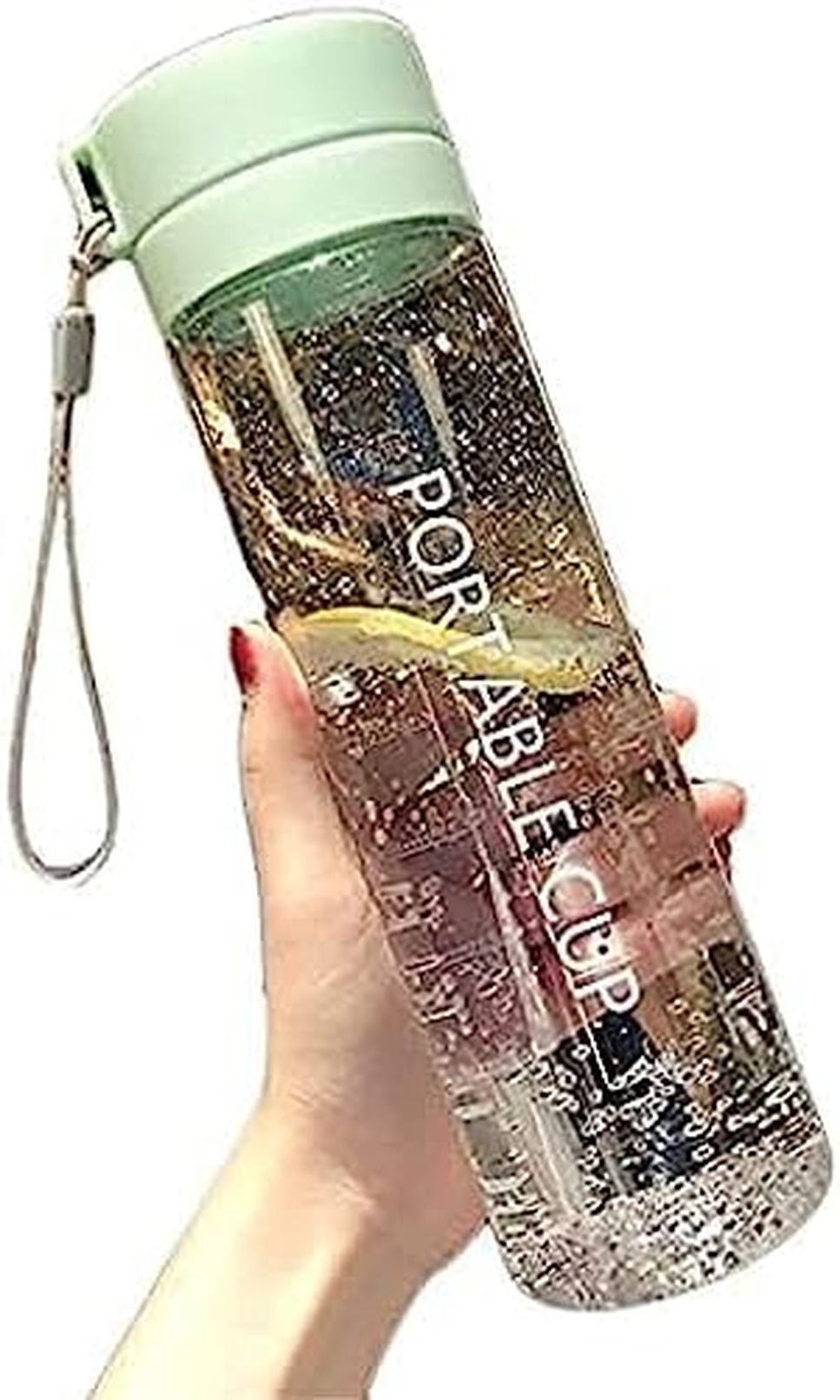 水筒 800ml ウォーターボトル 直飲み 漏れ防止 耐熱 透明ボトル 携帯便利 目盛り コップ クリアボトル アウトドア スポーツ 登山用/キャンプ/ランニング/ジム ホワイト 大容量ボトル プラス