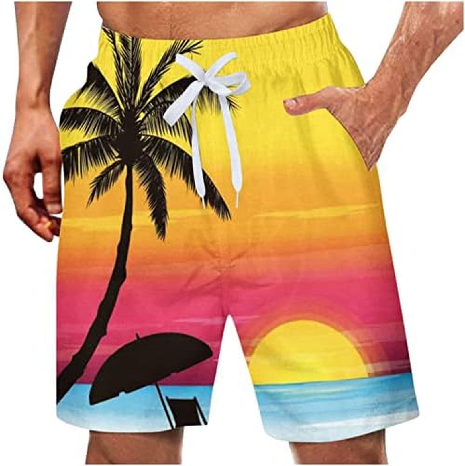 海水パンツ ストレッチ ショートパンツ ビーチパンツ メンズ グラフィックロゴプリント 花柄 大きいサイズ ハーフ丈 パンツ チノパン チノパンツ 防水 防汚 滑らか イージーケア 普段着 夏服 薄手