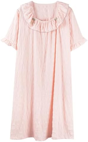 ネグリジェ 姫系 フリル 夏 半袖 ルームウェア 可愛い ワンピース レディース 部屋着 大人 肌に優しい 通気 柔らかい 大きいサイズ