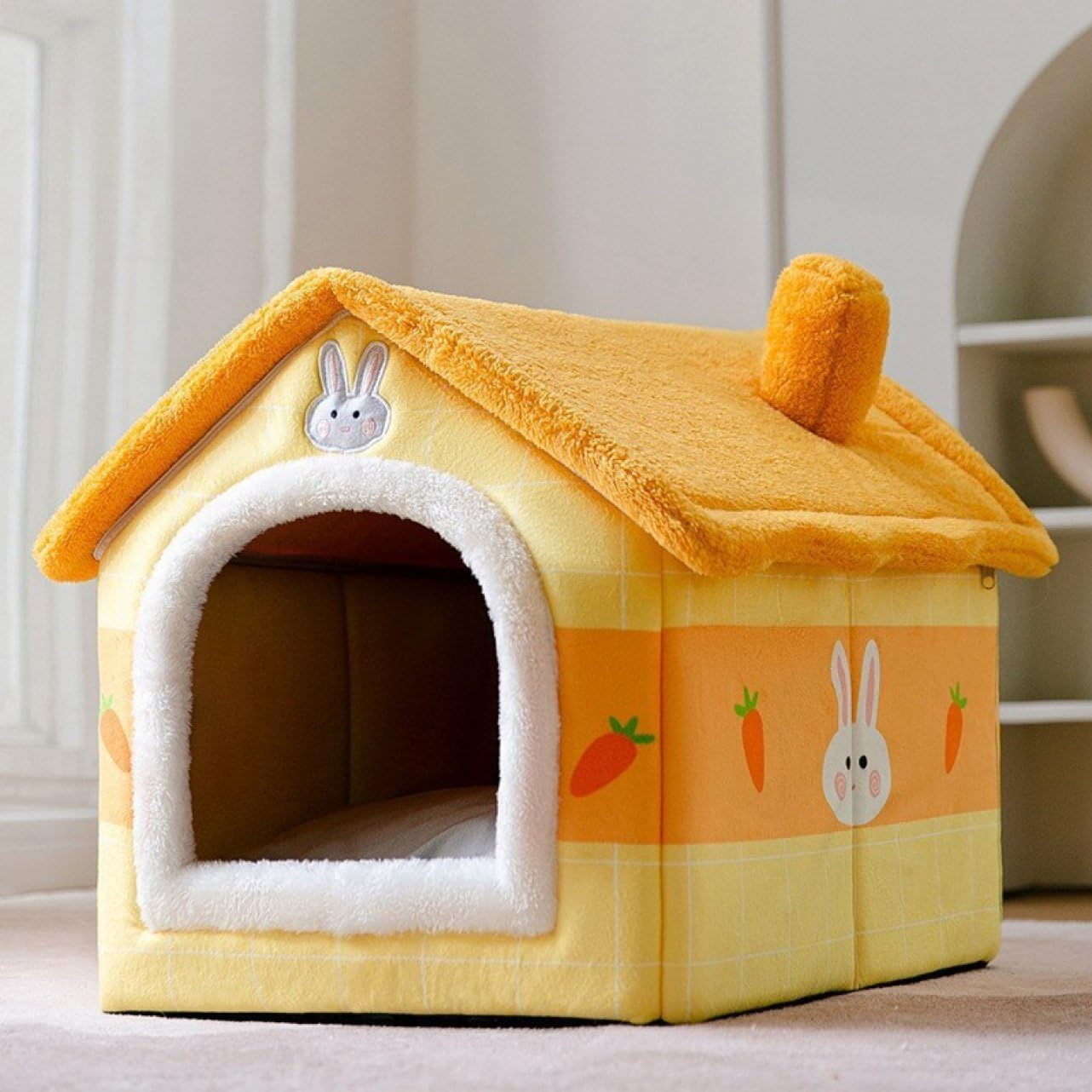 犬 ベッド 猫 ベッド キューブ型 猫 ハウス お手入れ簡単 プリンセス 頑丈 り畳み 面白い ソファーベッド ペットソファ 清掃しやすい ふんわり 丈夫 モコモコ ブランケット ゆったり 速乾 ラー｜ハッピートゥデイ