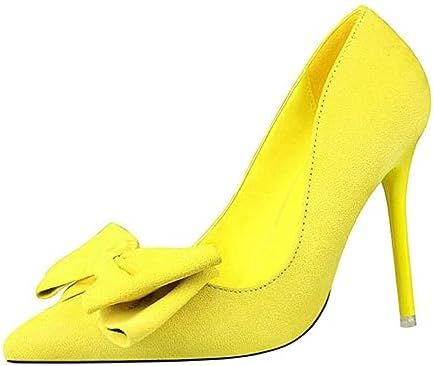 パンプス レディース ポインテッドトゥ ピンヒール 11cm 美脚 スエット リボン ローカット キレイめ ゴージャス 痛くない ハイヒール シューズ 女性 お呼ばれ 二次会 パーティー キャバ 歩き｜ハッピートゥデイ