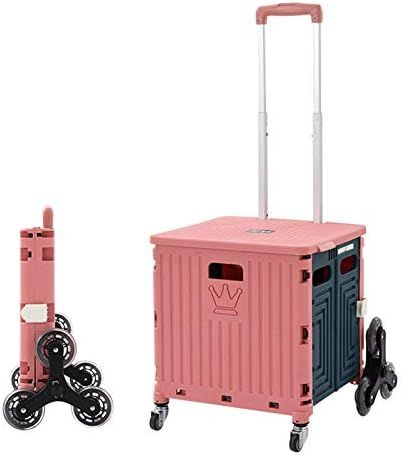 買い出し手押し車 折りたたみ式 入れもの持ちはこび サクラ色 折りたたみ式 持ちはこび手押し車手押し車 フタ付 携帯型路面電車 上がり段を上る物ごとができる 35L折りたたみ式 ありがた味手押し車 伸縮手持ち部分