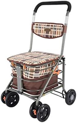 ショッピングカート 実用的な 鋼製の折りたたみ式 買い物トロリーは 買い物や 旅行に適した トロリーに座ることができます ショッピング キャリー カート おしゃれ かわいい キャリーバッグ|ハッピートゥデイ