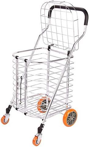 ショッピングカート 携帯用 折る買物車 4つの車輪はスーパーマーケット 食料雑貨品店で使用 することができますピクニックカート 買物車 ポータブルショッピング 食料品トロリー 荷物運び 便利グッズ 荷｜ハッピートゥデイ