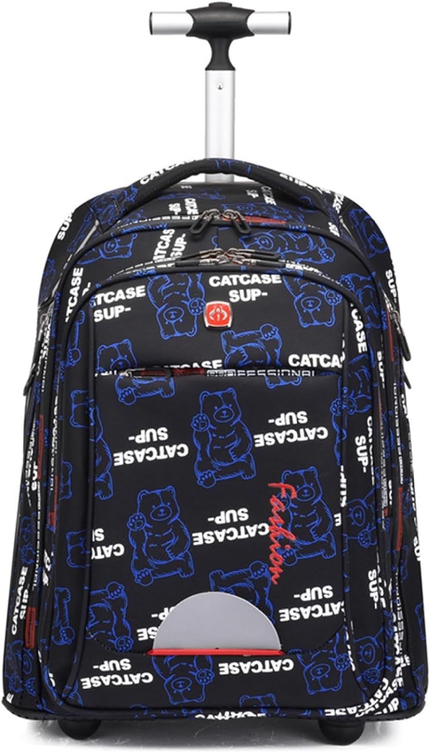 リュックキャリー 3way 学生用 デイパックバッグ ファスナー式 抗菌防臭 かわいい トロリーケース マルチポケット キャスター付き 耐衝撃 1泊2日 静音キャスター 出張用 シンプル 旅行ケース|ハッピートゥデイ
