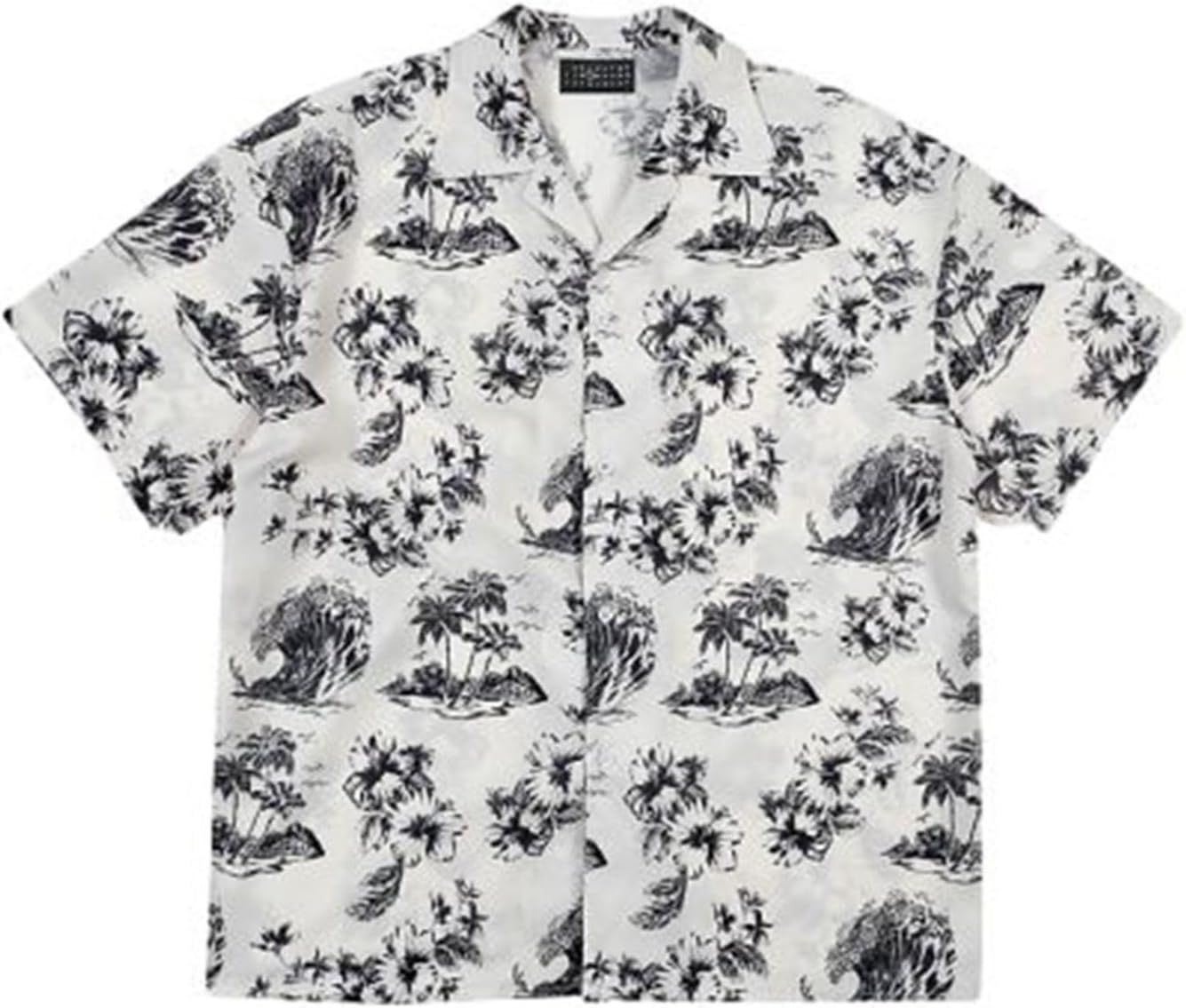 花柄シャツ メンズ レディース ビーチシャツ 半袖 アロハシャツ やしの木 開襟シャツ ボタン キューバシャツ ハワイアンシャツ 夏服 折り襟 ビッグシルエット 通気性 海水浴 薄手 吸汗透湿｜ハッピートゥデイ