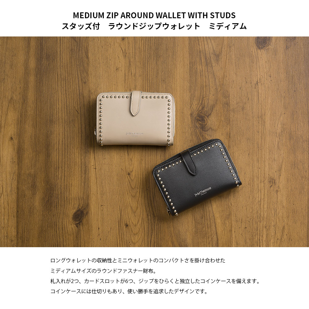 高い品質 ジェイアンドエム デヴィッドソン MEDIUM ZIP AROUND WALLET