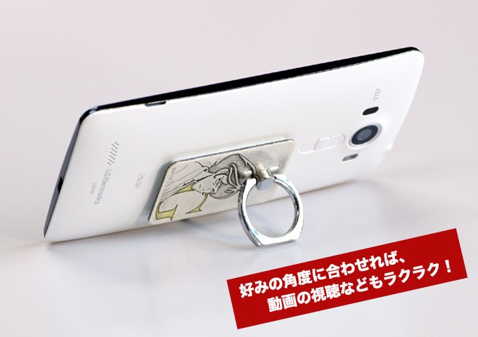 楽天市場 ルパン三世メタリング 五ェ門 正規品 スマホリング スマホ スタンド 貼り直しができる アニメ キャラクター グッズ 金属雑貨 ハッピーラボラトリー楽天市場店