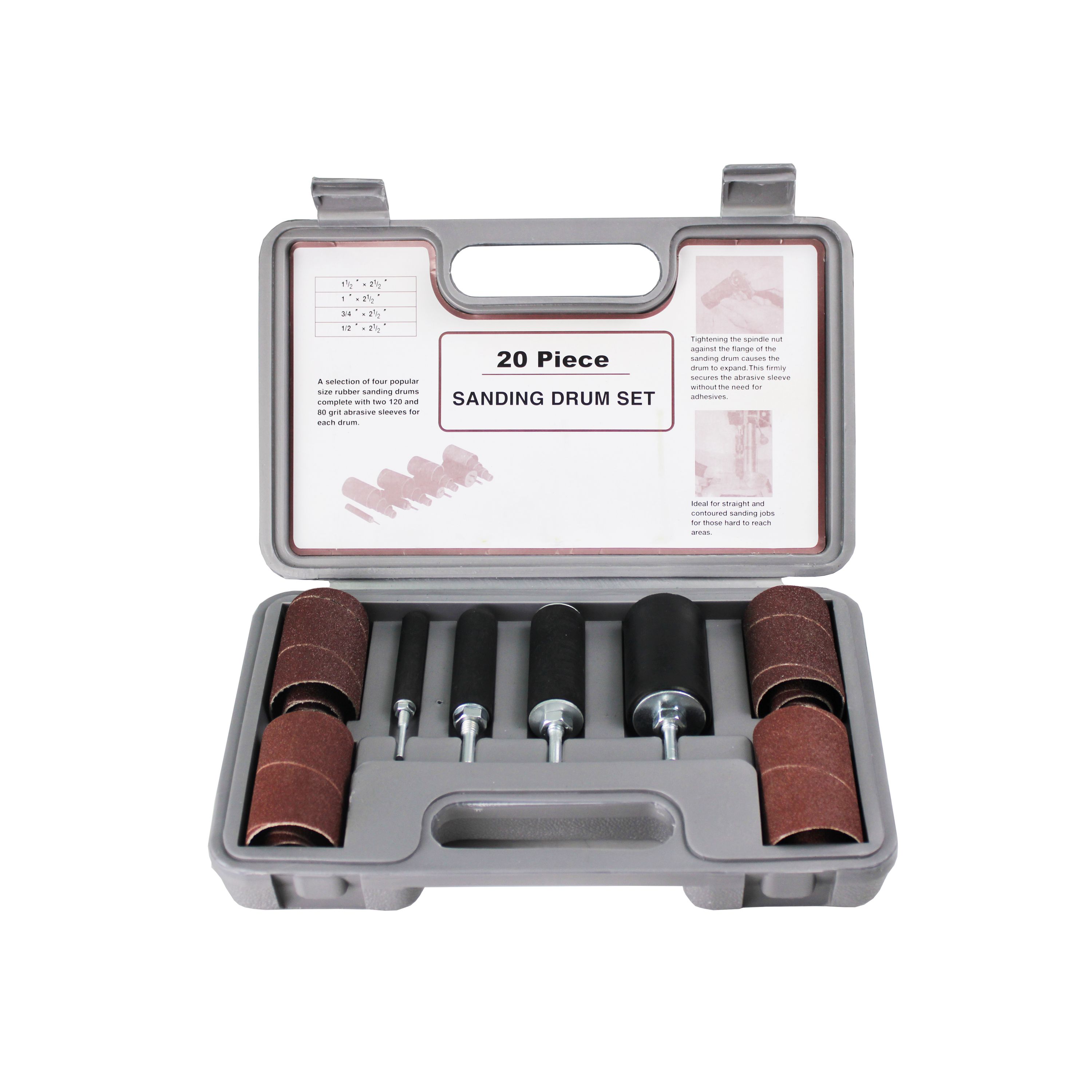 【楽天市場】【送料無料】ドラムサンダーキット スピンドルサンディングドラム ドラムマンドレル 20枚 木工 DIY：Hardware