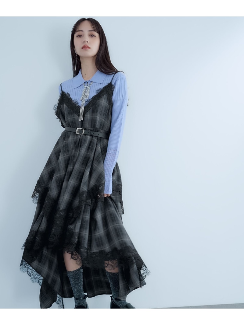 イレヘムレイヤーキャミワンピース HARE ハレ ワンピース・ドレス ワンピース ブルー ブラック【送料無料】[ Fashion]