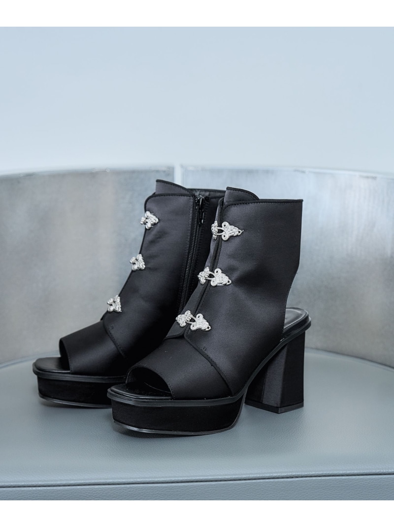 メタルチャイナパーツブーサン HARE ハレ シューズ・靴 サンダル ネイビー レッド ブラック【送料無料】[ Fashion]