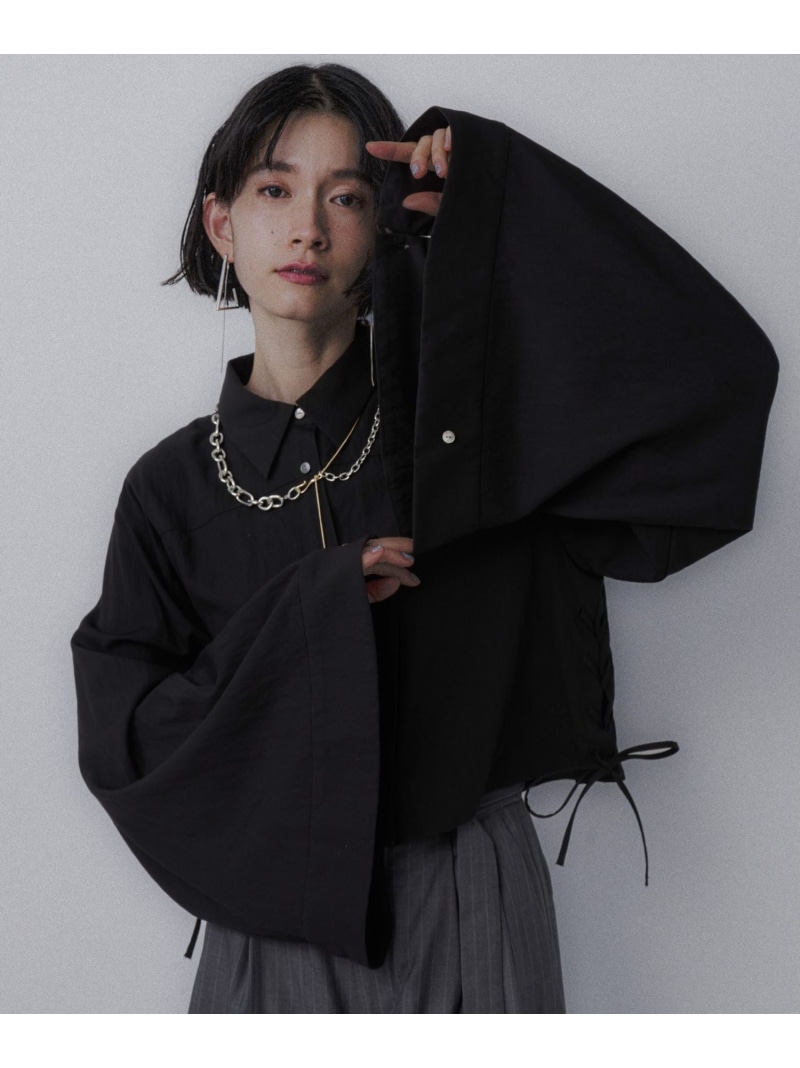 JAPOMODE2WAYシャツ HARE ハレ トップス シャツ・ブラウス ブラック グリーン ブルー【送料無料】[ Fashion]