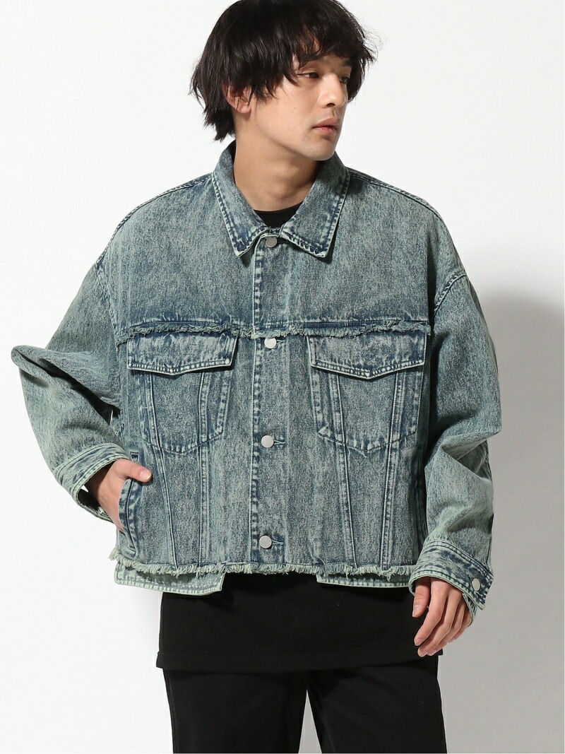 有名な高級ブランド コート ジャケット デニムジャケット 送料無料 コート ジャケット ハレ Hare Fashion M ケミカルデニムgジャン Rakuten Fah Co Bw