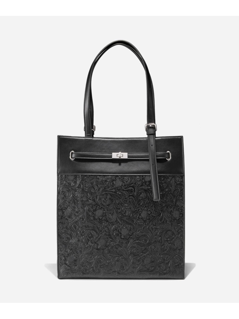 エンボストートBAG HARE ハレ 御徒面子 トートバッグ 黒いこと【貨物輸送無料】[ Fashion]