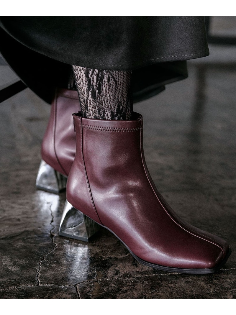 楽天市場】(M)ヒールブーツ HARE ハレ シューズ・靴 ブーツ ブラック