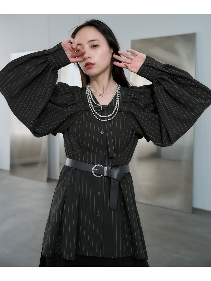 2Pボレロ/ノースリーブシャツ HARE ハレ トップス シャツ・ブラウス ブラック ブルー【送料無料】[ Fashion]