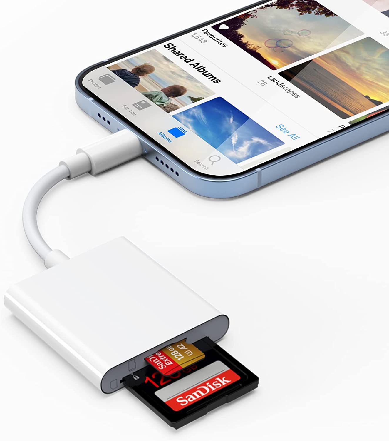 SanDisk SDカード iPhone転送アダプターセット - スマートフォン/携帯電話