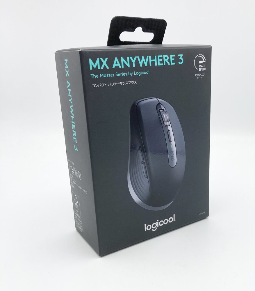 中古 ロジクール MX ANYWHERE 3 無線電話 可動性二十日鼠 MX1700GR Unifying 黒鉛
