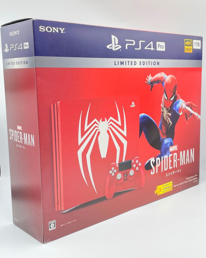 中古 PlayStation 4 Pro Marvels Spider-Man Limited Edition SONY ソニー プレイステーション4 据え置きゲーム機 ゲーム機 レトロ