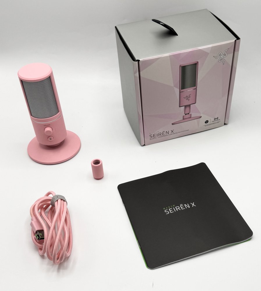 中古 Razer Seiren X USB コンデンサーマイクロホン Quartz Pink RZ19-02290300-R3M1
