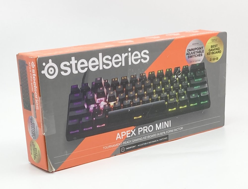 中古 SteelSeries ラピッドトリガー 搭載 ゲーミングキーボード ミニサイズ Apex Pro Mini JP 有線 64825 ブラック ゲーム キーボード デバイス カスタマイズ PC パソコン スティールシリーズ