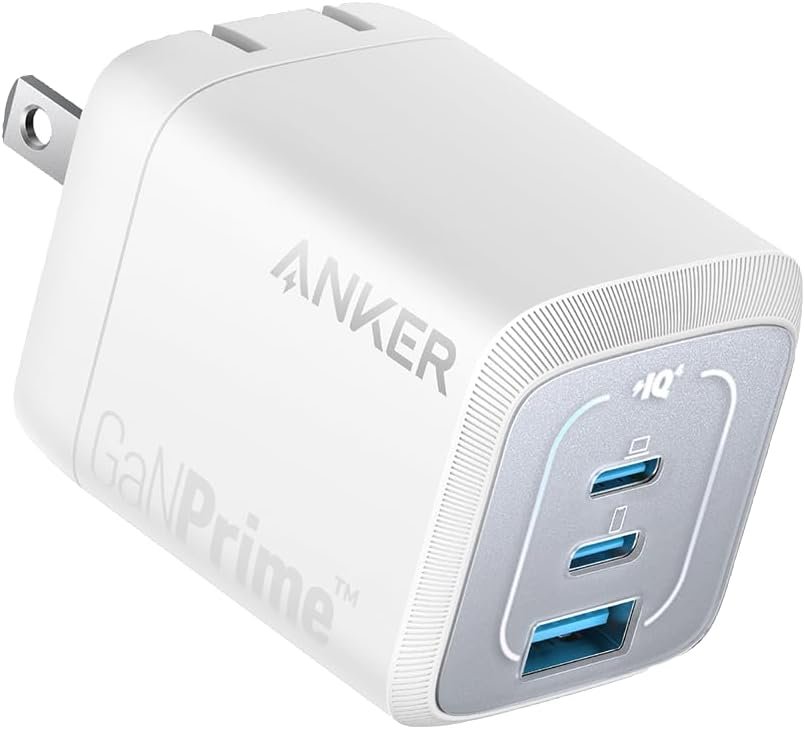 【中古 動くこと突きとめる済 PSE科学技術標準尺度其れ相応】 Anker Prime Wall Charger (67W, 3 ports, GaN) 白いこと