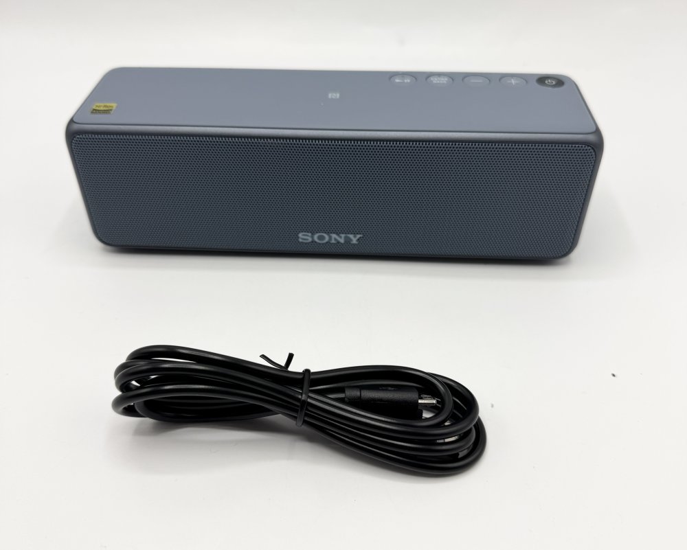 【中古 動くこと突きとめる済】 ソニー ワイヤレスポータブルスピーカー SRS-HG10 ムーンリットブルー SRS-HG10 L 快い音 快い音把握 多人数 寄りあい オフ会 笛竹 響き 音楽堂 重低音部 響き リビング スマホ パソコン 映像