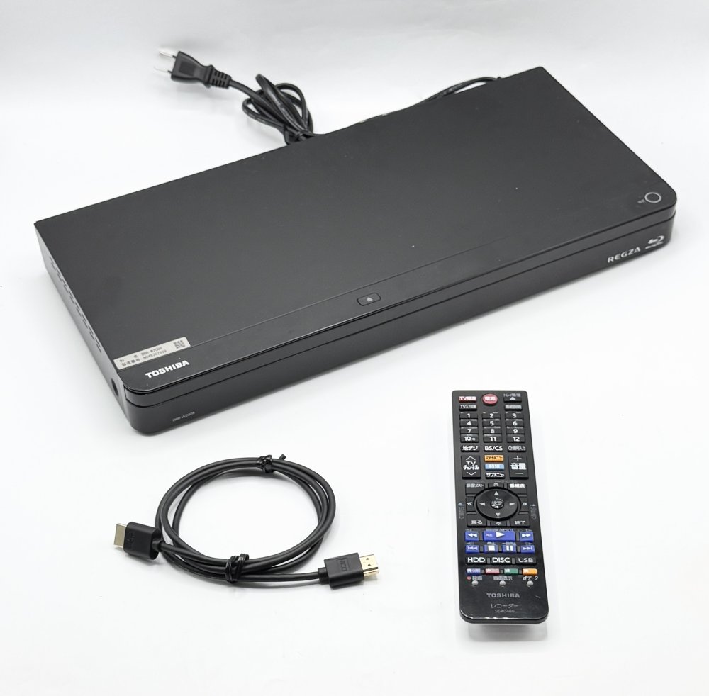 【中古 動くこと突きとめる済】 東芝 2結核症 HDD/2ラジオ受信機積み上げる3D相応うブルーレイレコーダーTOSHIBA REGZA レグザブルーレイ DBR-W2008