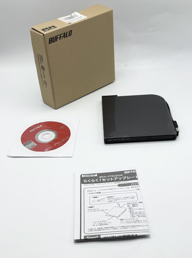 【中古 動作確認済】 BUFFALO BDXL対応 USB2.0 ポータブルブルーレイドライブ BRXL-PT6U2V/N使いやすい PC パソコン ゲーム ゲーミング 持ち運び 便利 快適 必需品 娯楽 周辺機器 機器 精密機器|中古ゲーム&家電類取扱店ハリソン