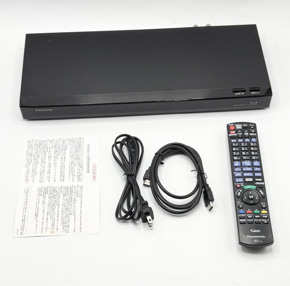 【中古 動作確認済】 パナソニック 500GB 2チューナー ブルーレイレコーダー 4Kアップコンバート対応 DIGA DMR-BRW510