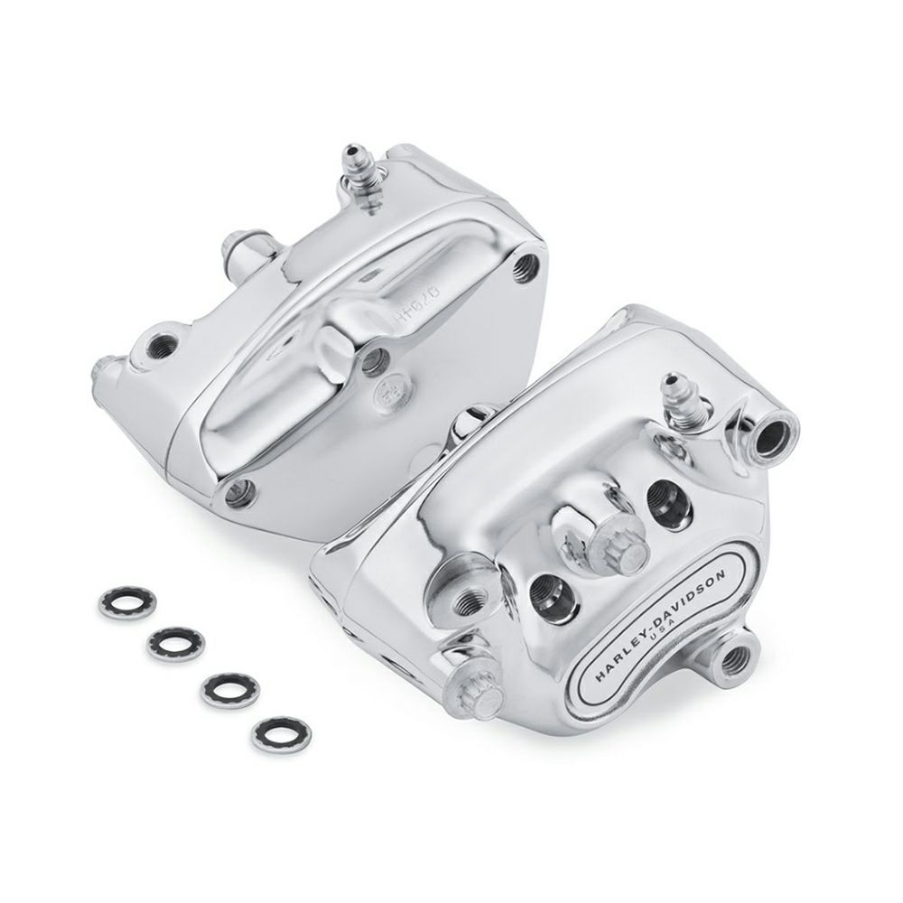 ハーレー　ツーリング　ブレーキキャリパー Zak's Performance””Pit Bull” 4-Piston Brake Calipers“Zak's