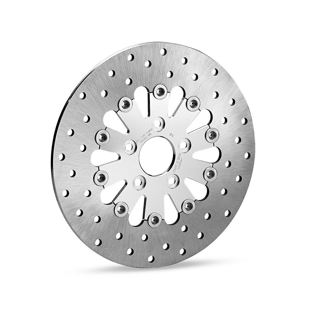 【44942-08A】ハーレー純正　ポリッシュフローティングブレーキローター フロント Teardrop Floating Brake Rotor／M8ソフテイル／TCソフテイル／スポーツスター／ダイナ／