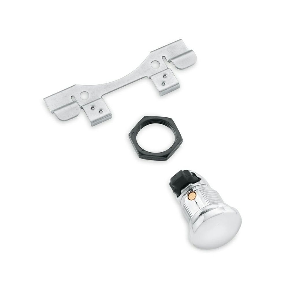 【53919-04B】ハーレー純正 スムーズ・プッシュボタン・フュエルタンクコンソールドアリリースSmooth Push-Button Fuel Console Door Release - Chrome/EVOツーリング/M8ツーリング&トライク/TCツーリング&トライク|HARLEY-Life