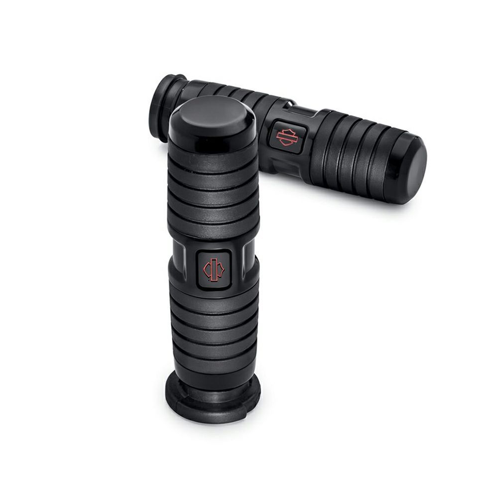 【56100332】ハーレー純正　カフナ・コレクション・ハンドグリップ／グロスブラック Kahuna Hand Grips／M8ツーリング&トライク