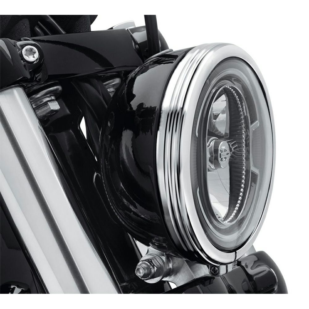 【61400429】ハーレー純正　ヘッドライトトリムリング／ディファイアンス・コレクション 5-34 in. Defiance Headlamp Trim Ring／M8ソフテイル
