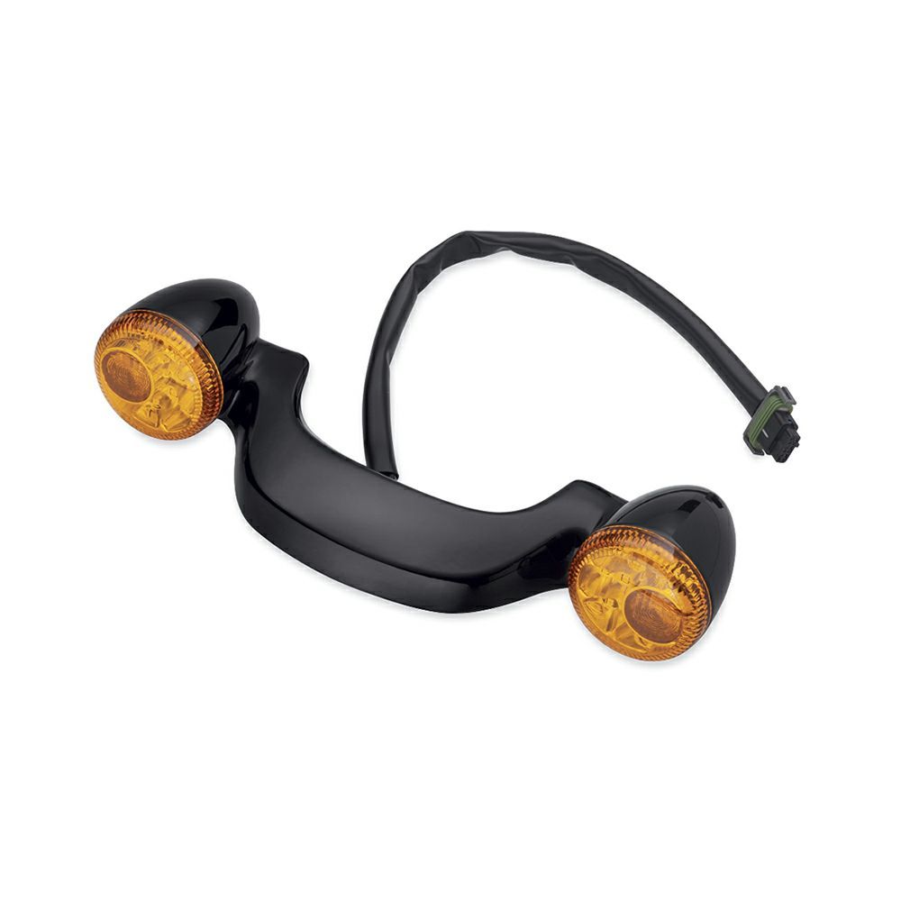 【67800484】ハーレー純正　ブレット・リアライトバー／グロスブラック Bullet Rear Light Bar - International／M8ツーリング&トライク／TCツーリング&トライク